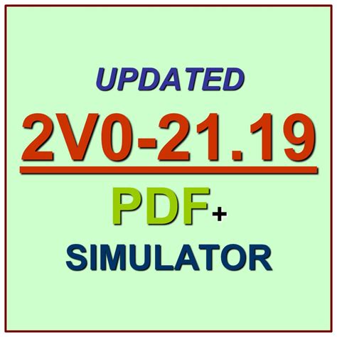 Valid 2V0-21.19 Test Simulator