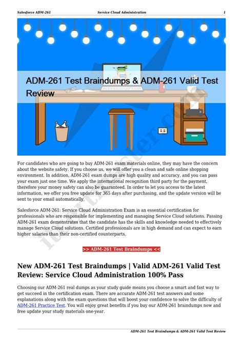 Valid ADM-261 Test Review