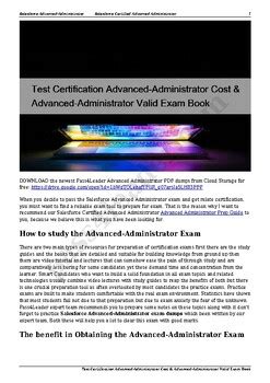 Valid Advanced-Administrator Test Guide