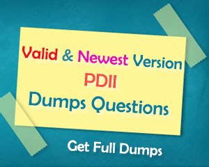 Valid Dumps PDII Questions