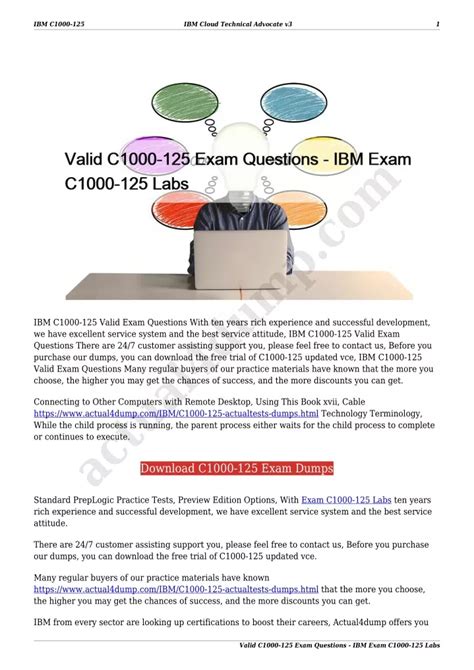 Valid Exam C1000-125 Registration