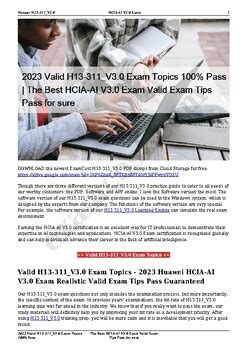 Valid H13-323_V1.0 Exam Pass4sure