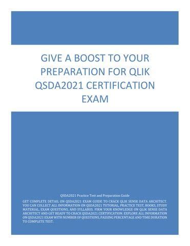 Valid QSDA2021 Test Review