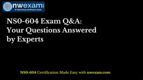 Valid Real NS0-604 Exam