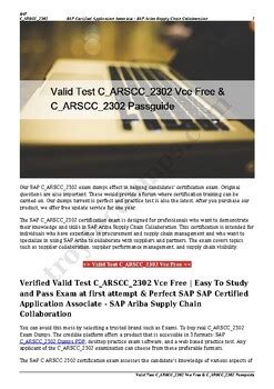 Valid Test C_ARSCC_2404 Vce Free