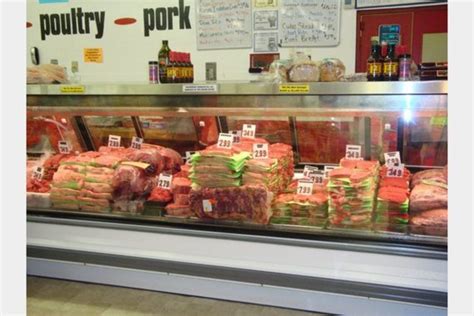 United States. Pinconning, MI. Valley Meat Market. 