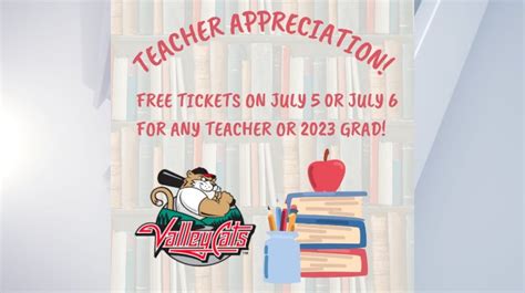 ValleyCats offering free tickets to teachers and graduates