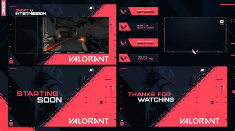 Valorant Twitch Panel Template Stream Design Elements
