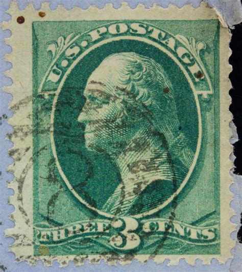 Compact Rare 3 Cent postage Stamp Thomas Jeffer