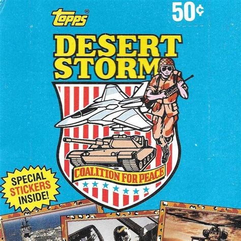 This is a rare and valuable set of Topps 1991 Desert Storm Tradi