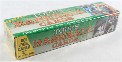 Value of complete set of 1990 topps baseball cards. Find prices for 1990 Topps baseball card set by viewing historical values tracked on eBay and auction houses. × PSA Cert ID: CLEAR. Keywords Player Name Set name Acc# Cert ID eBay PWCC. ... Baseball Set Name: Topps Set Year: 1990 Total Cards in Set: 810. Add set to My Collection 