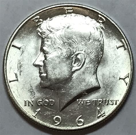 1964 P Kennedy Half Dollar Heavily Accent