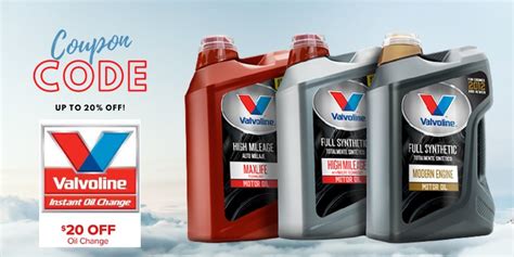 October Valvoline Instant Oil Change $25 Off Coupon and Offers | Valvoline Instant Oil Change. Expires: Oct 23, 2023. 29 used. Click to Save. See Details. Be budget savvy with this Valvoline Instant Oil Change Free Shipping Promo Code. Discounts average $64 off w/ a Valvoline Instant Oil Change promo code or coupon. . 