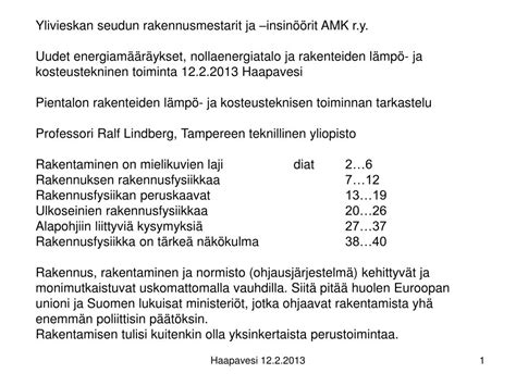 Vammalan Seudun Rakennusmestarit ja -insinöörit AMK ry ...