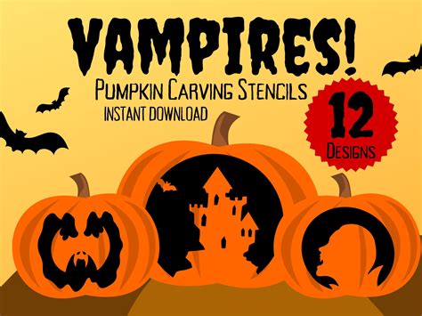 Vampire Pumpkin Stencil Creative Ads and more...