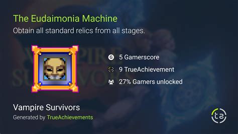 Vampire Survivors How to Complete the Eudaimonia Machine Achievement