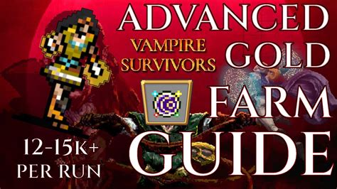 Vampire Survivors. All Discussions Screenshots Artwork Broadcasts Videos News Guides Reviews ... You can easily complete the game without ever farming gold to buy eggs. Gold is also not finite and VERY easy to farm later. Last edited by Xaelon; Nov 21, 2022 @ 7:51pm #4. intenselygoodtime