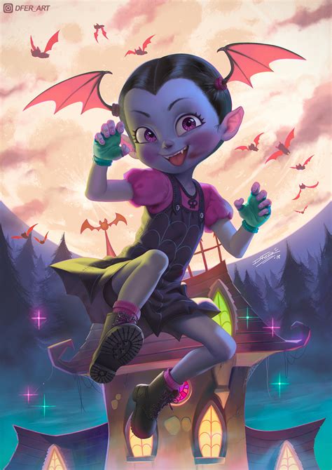 Vampirina deviantart. Here a cute drawing that I want to draw to make forever to do two characters well I drew Vampirina meet Kiki Delivery Witch it will terrific event. 