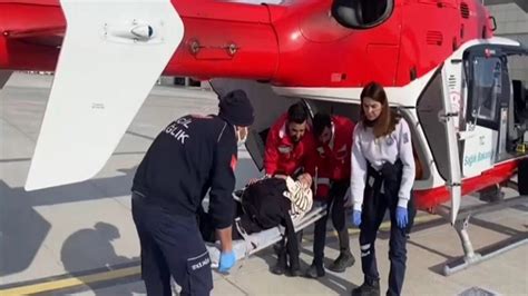 Van’da kalp hastası genç kadın için helikopter havalandı