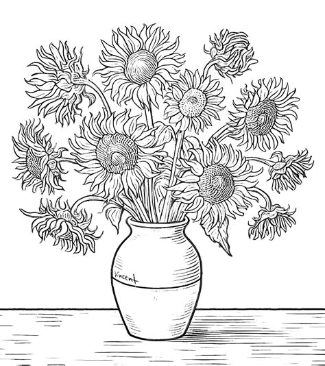Van Gogh Coloring Page