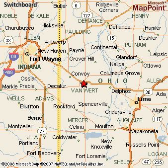 Van Wert (Ohio) Map