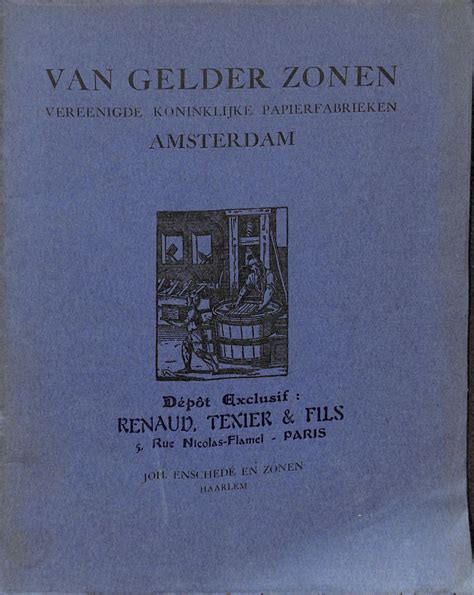 Van gelder zonen, vereenigde koninklijke papierfabrieken, amsterdam. - Philosophie de l'esprit de la realphilosophie, 1805.