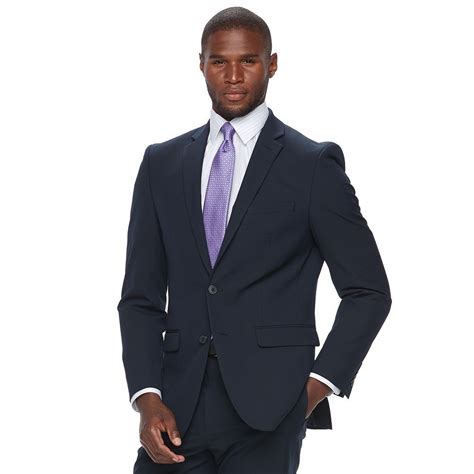 Van Heusen Tailored Suit Jacket Black. $240.00. $320.00. ... The Van Heusen Tailored Fit (formerly called Euro Tailored Fit) is flattering, tapering down through the waist and emphasising the chest, making for a sleek silhouette. ... Wool blend fabrication with flex technology for extra comfort. Jacket only, matching pants can be purchased ...