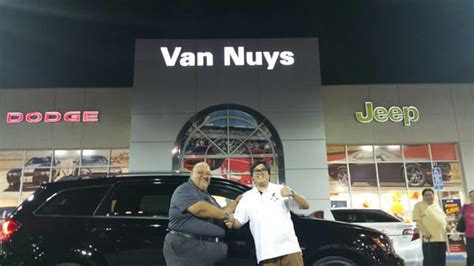Van nuys cdjr. Get Directions to Van Nuys Chrysler Dodge Jeep RAM ® Sales: 818-450-5589 Service: 818-647-9363 Parts: 818-450-3329 Commercial: 818-666-2432. Store Location 6110 Van Nuys Blvd - Van Nuys, CA 91401 Menu Language Switcher::Translation does not exist. Shop New. Shop All New Vehicles ... 
