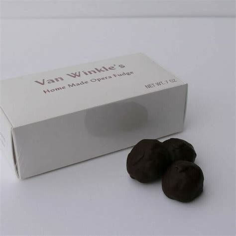 Van Winkle's opera fudge, freshly dipped in chocolate. &