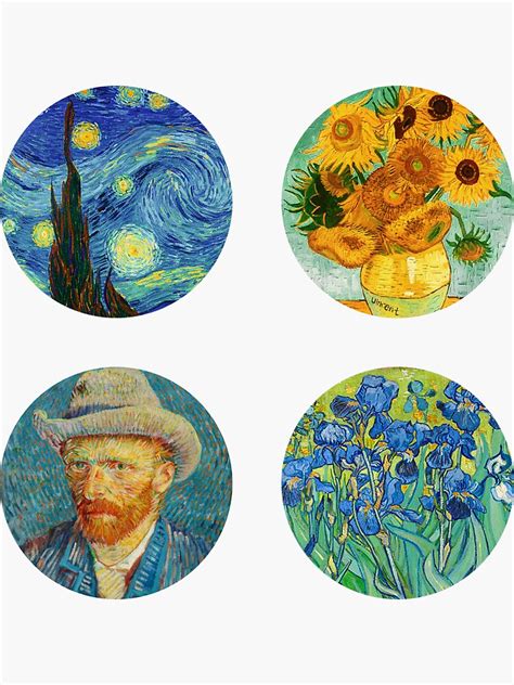 Download Van Gogh 16 Art Stickers By Vincent Van Gogh