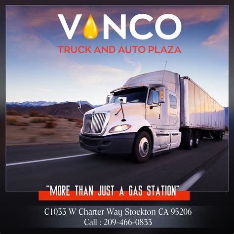 Vanco truck & auto plaza. 76 (Vanco Truck & Auto Plaza) (Stockton, California) | truck stop, petrol / gas station, convenience store. USA / California / Stockton / Stockton, California / West Charter Way, … 