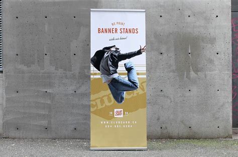 Vancouver Banner Stand Printing - Clubcard Printing Canada