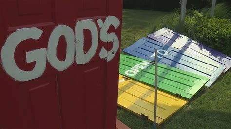 Vandals damage LGBTQ door display at south St. Louis County church
