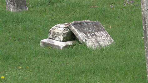 Vandals strike cemetery months after 200 headstones damaged