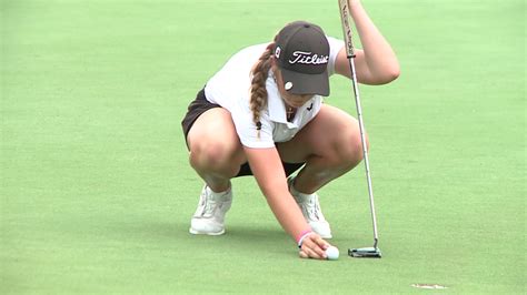 Vandegrift takes 3-shot lead into final day of 6A girls golf tourney, defending champ Givens tied for 1st