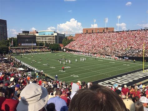 Vanderbilt Stadium Interactive Seating Chart Elcho Table