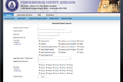 Vanderburgh Assessor (812) 435-5267. Go to Data Online. Fix. Vanderburgh Recorder (812) 435-5215. By Subscription Only. Fix. Vanderburgh Treasurer (812) 435-5248.. 