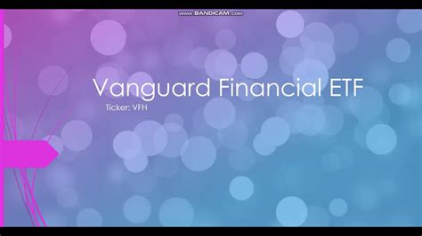 Learn everything about Vanguard Financials ETF (VFH). Free ratings, analyses, holdings, benchmarks, quotes, and news. . 