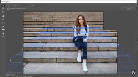 Vanishing Point In Photoshop Is Stretching; Why?