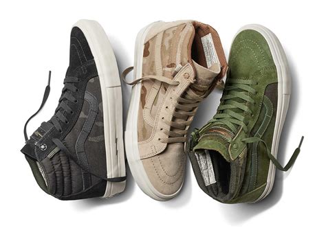 Vans defcon. The Defcon x Sk8-Hi Notchback Pro ‘Multi Camo’ delivers a stealthy take on Vans’ classic silhouette. The high-top is dressed in black suede on the vamp and heel, while the rest of the upper is built with Multicam Nylon textile in matching black camo. Underneath the gusseted tongue, the interior is lined with a Dri-Lex moisture-management ... 