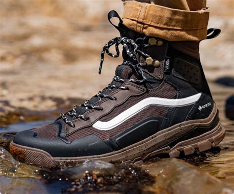 Vans hiking. Details. Versatile shoe for wintry commutes and wet-weather treks. Rugged upper with rubber guards for durability and protection. BOA Fit System gives a quick, customized fit every time. Breathable GORE-TEX membrane provides waterproof performance. Synthetic insulation traps heat even if it gets wet. 
