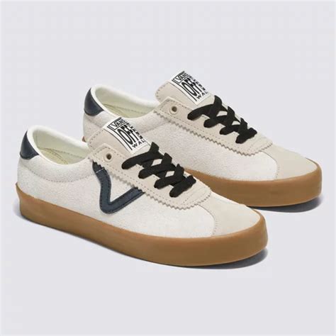 Vans sport low. ‘Off the Wall’ and ‘Vans Off the Wall’ are the slogans for the Vans shoe company. ‘Off the Wall’ is a term used in skateboarding that was popular in the 1970’s. Vans is a shoe manu... 