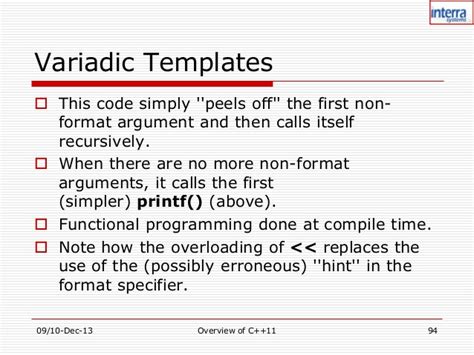 Variadic Templates C