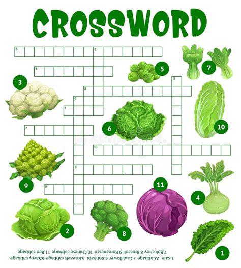 The Crossword Solver found 30 answers to "VARIETY OF CABBAGE 11", 11 letters crossword clue. The Crossword Solver finds answers to classic crosswords and cryptic crossword puzzles. Enter the length or pattern for better results. Click the answer to find similar crossword clues.