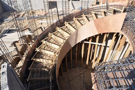 Various Type of Formwork for Curved Concrete Stairs Engineering Feed