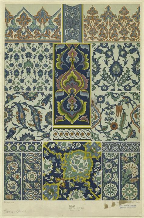 Various examples of English designs and patterns NYPL Digital Collections
