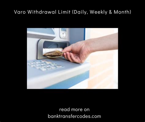 Varo withdrawal limit. Things To Know About Varo withdrawal limit. 