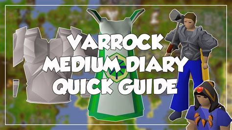 Varrock diary. The Varrock Diary is a set of achievement diaries whose tasks revolve around areas in and near Varrock, such as the Barbarian Village and Edgeville . Toby's location. Several skill, quest and item requirements are needed to complete all tasks. 