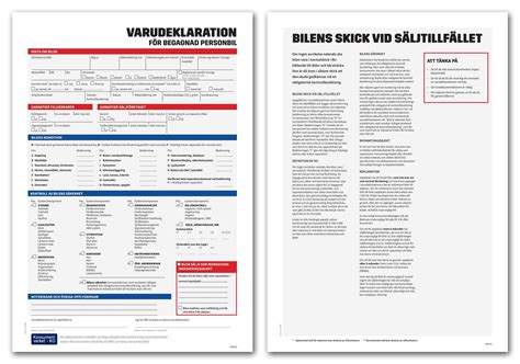 Varudeklaration bil lag