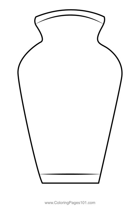 Vase Coloring Pages